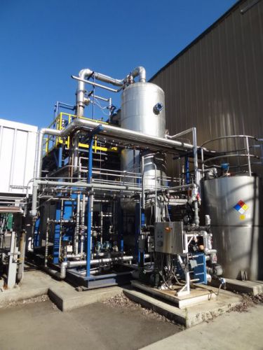 2012 vacom wastewater evaporator evaporation skid sondex heat exchager weg motor for sale