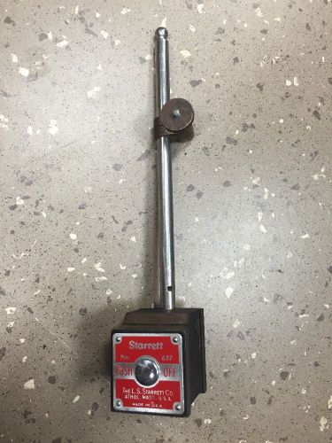 Used Starrett No. 657 Magnetic Base with Post