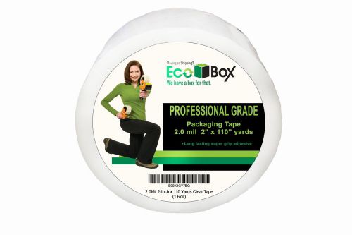 EcoBox 2.0Mil 2-Inch x 110 Yards Clear Tape (E-575-1)