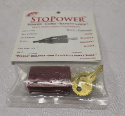 Roride stopower power cord safety lock with keys osha compliant new for sale