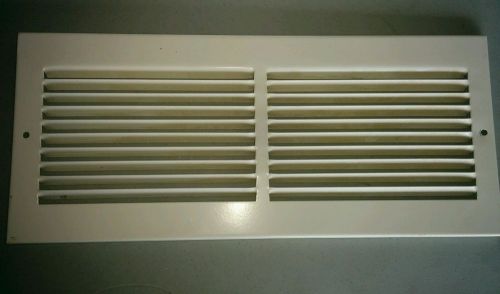 16 in. x 6 in. Return Air Vent Grille, White with Fixed Blades
