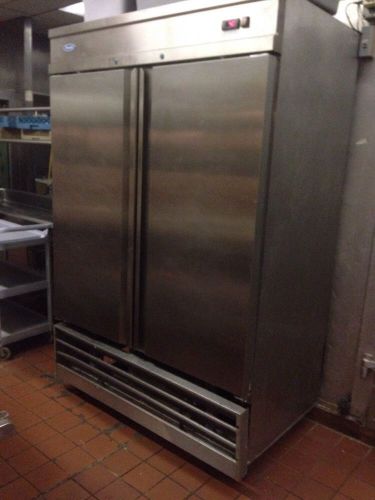 NEW STAINLESS STEEL 54&#034; Pantin Solid Door Refrigerator PSDR-54,/PCFD-2RR