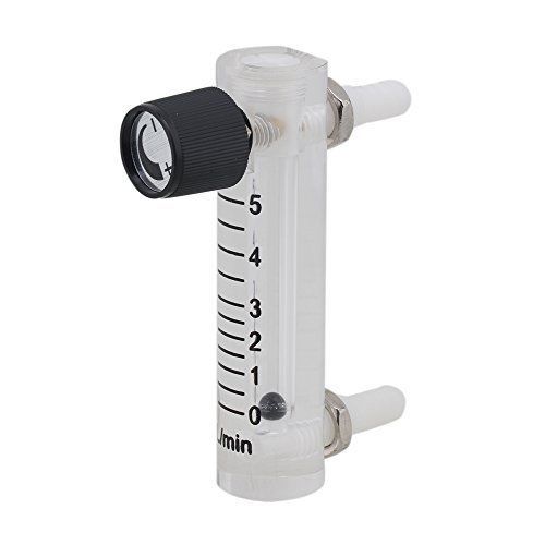 yqltd LZQ-3 Acylic Flowmeter Gas Acrylic Metal Fitting Oxygen Rotameter 0-5 LPM