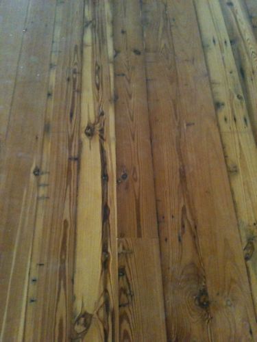 Reclaimed - old growth - long leaf pine - antique pine floor 100 year old for sale