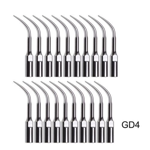 20 Dental Ultrasonic Piezo Scaler Scling Insert Tip GD4 fit SATELEC/DTE/NSK A##