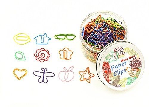Wise Bird Assorted Color Cute Fun Fashion Creative Shaped Metal Paper Clips,