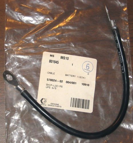 Graco Battery Cable 12 Inch 801945 801-945 for Hydra-Clean Pressure Washer