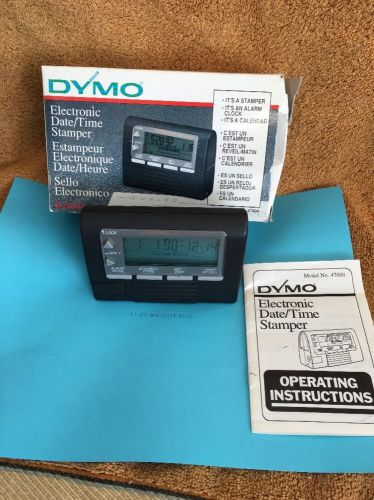 Dymo Electronic DateMark Date Mark Time Stamper 47000 Fully Tested Free Shipping