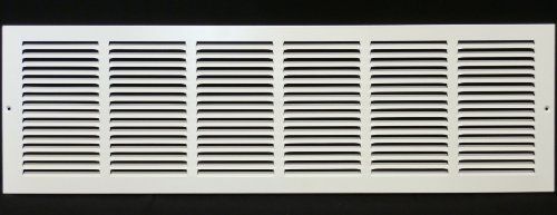 30&#034; x 6&#034; return grille - easy air flow - flat stamped face for sale
