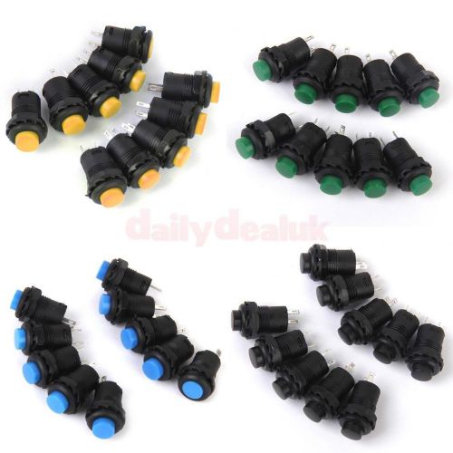 40pcs Mixed Color Car Boat Locking Latching Dash OFF-ON Push Button Switch
