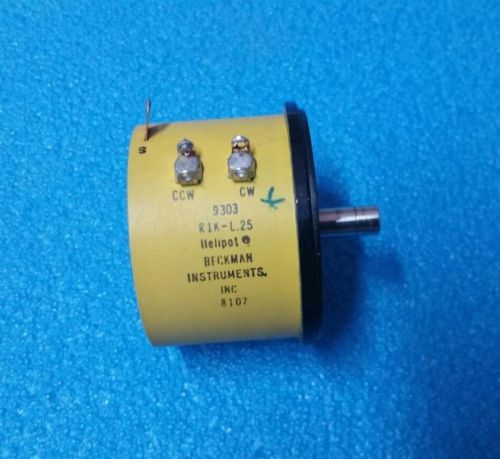 BECKMAN INSTRUMENTS HELIPOT 9303 R1K-L.25 POTENTIOMETER 8107