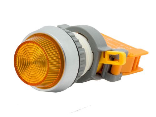 PLN-22A ATI Yellow LED Pilot Indicator Light 22mm 12V DC Replaceable Lamp