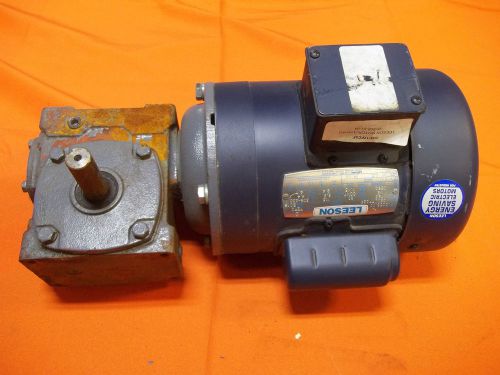 1/2 hp leeson electric motor with 40:1 titan gear reducer reduction for sale