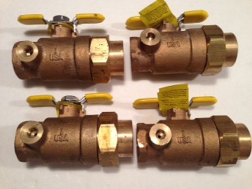 Apollo bronze ball valve 70-305-01 series  single union end with 1&#034; fnpt--4 each for sale