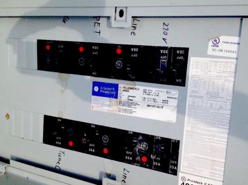 GE A*Series II Panel Board 225 Amps 480Y/270 Volts
