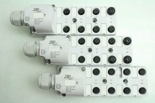 3 Automation Direct ZP-JBH84-00-FW  ZIPLink M12 Sensor Junction Block 8-Port
