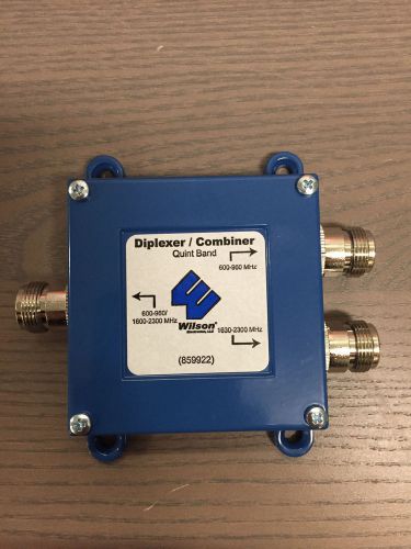 NEW WIlson 859922 Dual Band Diplexer/Combiner 800-900MHz 1850-1990MHz Bands