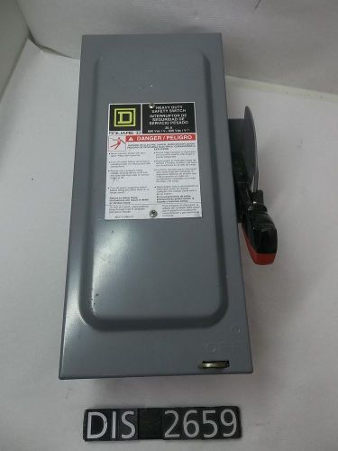 Square D 600 VAC Max Volt 30 Amp Fused Disconnect (DIS2659)