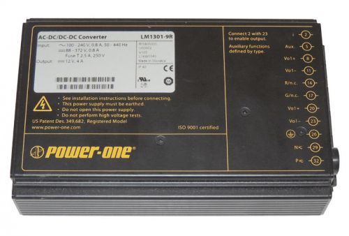 Power one ac-dc/dc-dc 12v power supply converter lm1301-7r / warranty for sale