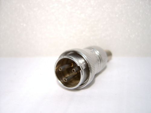 NOS Vintage Amphenol 3 Pin Mic Connector Plug 91-MC3M