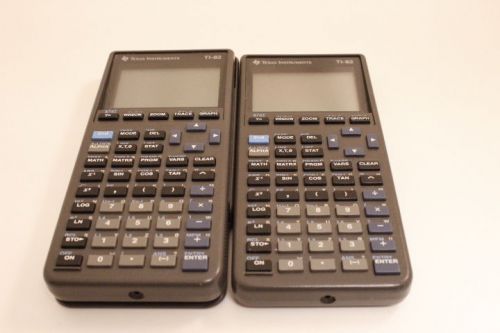 Lot of 2 Texas Instruments TI 82 Graphing Calculator For Parts Repair ~Free Ship