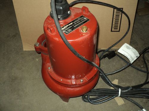 Liberty pumps leh102a3 , sewage 1 hp , 208/230 v , 1 ph , 3&#034; discharge size for sale