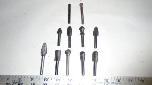 MACHINIST TOOL LATHE MILL Machinist Lot of Rotary Grinding Burr Tool Bits