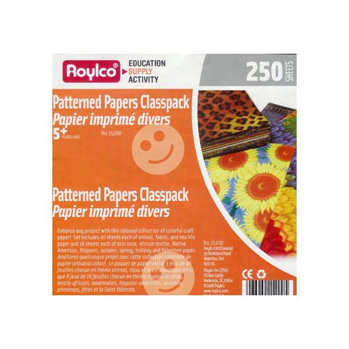 Roylco Inc Patterned Paper Classpack