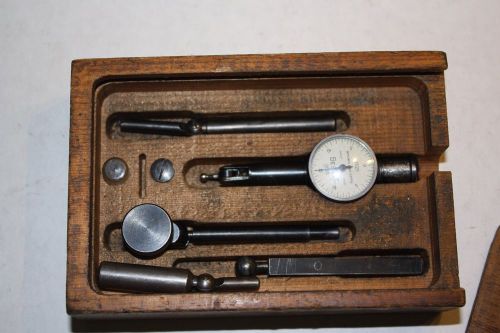 Brown &amp; Sharpe Bestest dial indicator kit in original wooden box