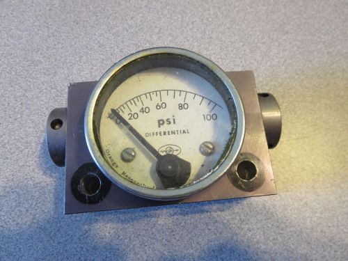 Orange research differential 0-100psi pressure gauge for sale