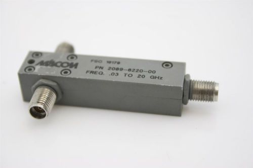 M/A-COM RF Power Divider Splitter 0.03-20GHz  10W  TESTED 2089-6220-00  SMA