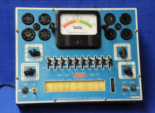 Calibrated EICO 625 Tube Tester Must See EL34 6550 6SN7