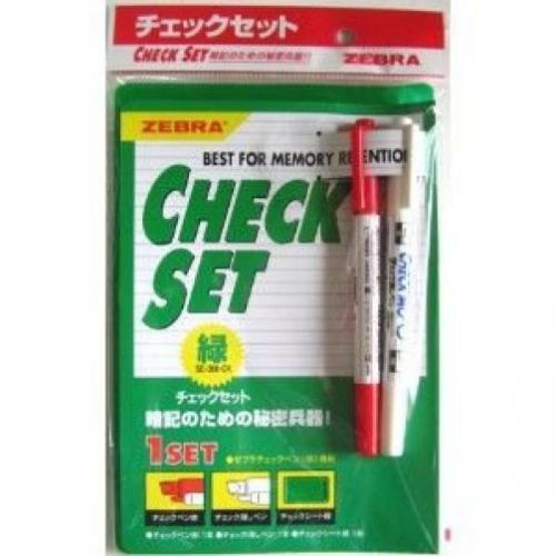 Zebra Check Pen, Check Set Green Se-360-ck