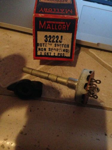 Mallory Rotary Switch 3222J Selector Switch (non shorting)