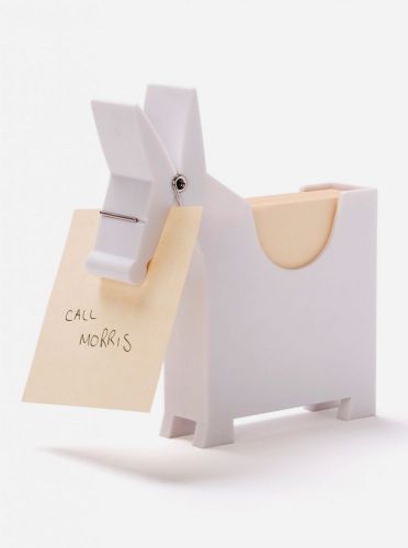 WHITE Morris Memo Notes Pencil Holder Home Desk Gift Monkey Business