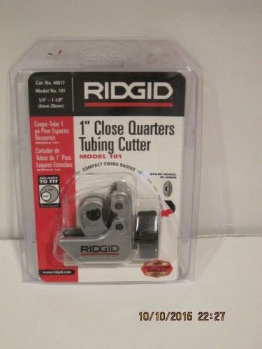 Ridgid 101,  1/4&#034; to1 5/8&#034; quick acting tubing cutter, # 40617, free ship nisp!! for sale