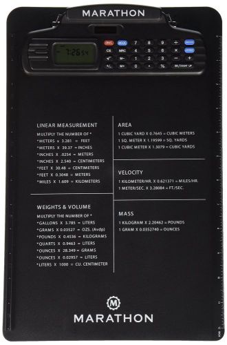 Marathon st083016 clipboard stopwatch w/ calculator clock stopwatch &amp; timer *... for sale