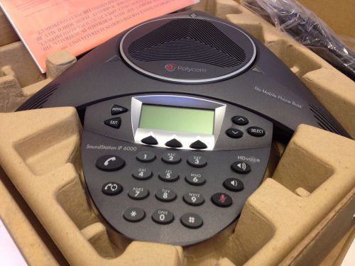 Polycom SoundStation IP 6000 VoIP Conference Phone PoE (2200-15600-001)