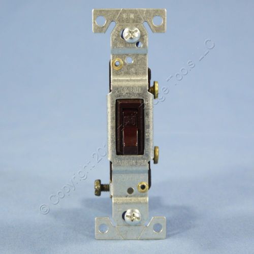 Eagle Brown 1-Pole Quiet Toggle Wall Light Switch CO/ALR Aluminum 15A 5221-7B