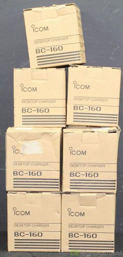 Lot of 11 ICOM BC-160 Desktop Chargers U.S and European Plugs