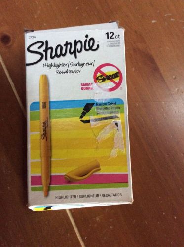 12Ct Sharpie Highlighters Yellow--Narrow Chisel
