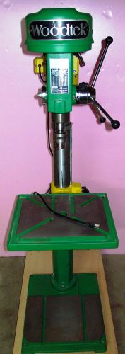 Woodtek 21 inch drill press w/ mortising attachment + 3 &amp; 8 inch craftsman vises for sale