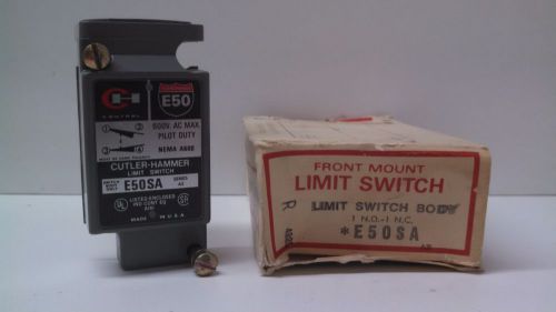 NEW OLD STOCK! CUTLER-HAMMER LIMIT SWITCH BODY E50SA