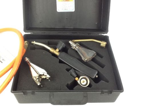 Harbor freight tools propane torch with three burners original case instruction for sale