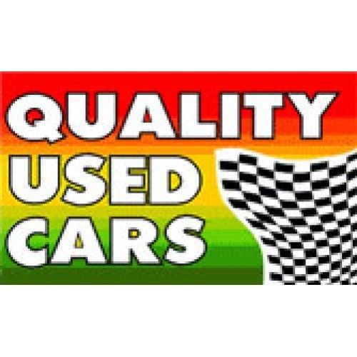 2 Quality Used Cars Flag 3ft x 5ft Banner (pair)