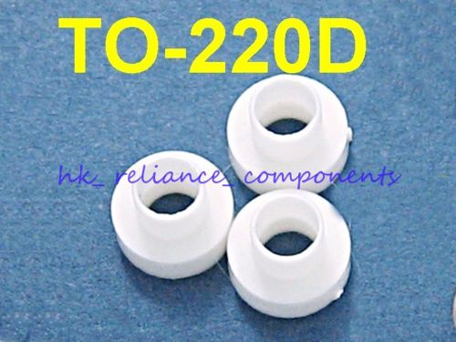 50x TO-220D Plastic Bushings Insulation Washers for Transistor Heatsink