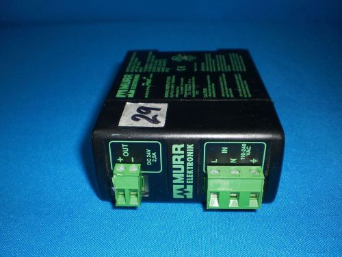 Murr elektronik mcs-b 2,5-110-240/24 switch mode power supply 24vdc 2.5a for sale