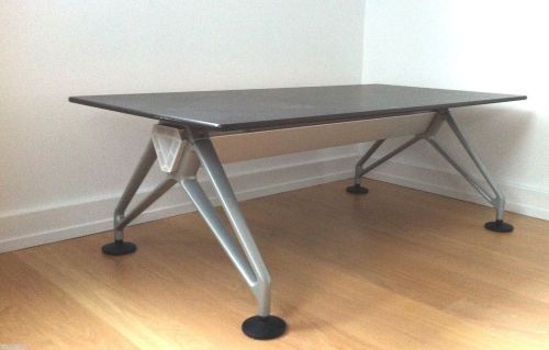VITRA Airline Series Norman Foster Low Coffee Table Black Aluminum Italy $1700