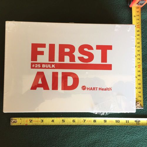 #25 25 person bulk first aid kit hart health metal box wall mount free shipping for sale