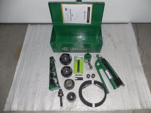 Greenlee 7610sb knockout set 1/2&#034;-4&#034; with 1725 foot pump,7310,7304,7906,767,nice for sale